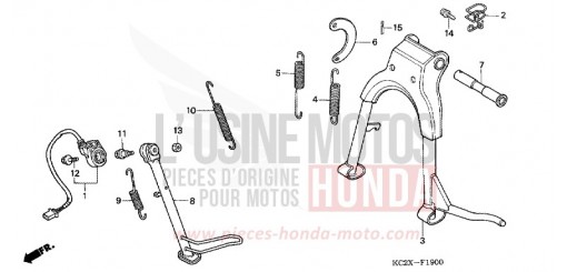 BEQUILLE CM125CX de 1999